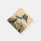 Audubon Belted Kingfisher Wildlife Bird Serviette (Ecke)