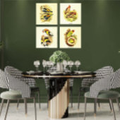 Audubon Bird Gallery Set von 4 Leinwanddruck