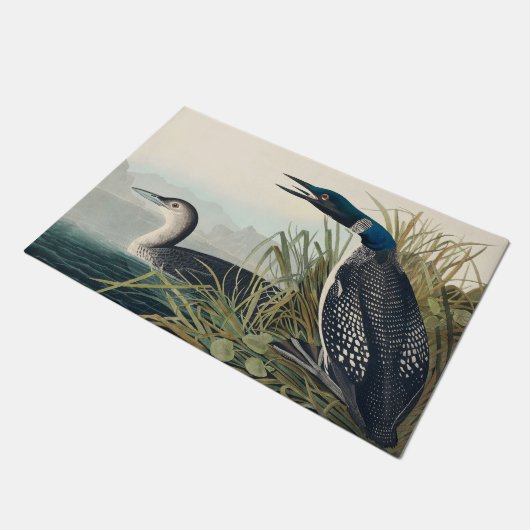 Audubon Bird Loon Diver Classic Fußmatte (Schrägansicht)