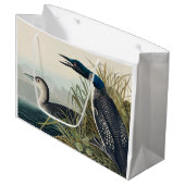 Audubon Bird Loon Diver Classic Große Geschenktüte (Vorderseite Schrägansicht)