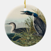Audubon Bird Loon Diver Classic Keramik Ornament (Hinten)
