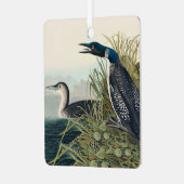 Audubon Bird Loon Diver Classic Ornament Aus Metall (Vorderseite links)