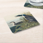 Audubon Bird Loon Diver Classic Rechteckiger Pappuntersetzer (angewinkelt)