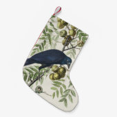 Audubon Black Crow American Bird Illustration Kleiner Weihnachtsstrumpf (Vorderansicht (hängend))