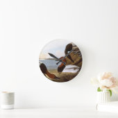 Audubon: Canvasback Runde Wanduhr (Zuhause)