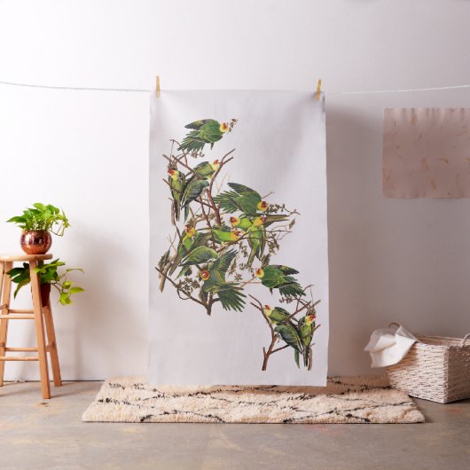 Audubon Carolina Papageien-Vogel-Tier-Gewebe Stoff (Beispiel)