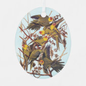 Audubon Carolina Parakeet Flock Ornament Aus Metall (Vorderseite)
