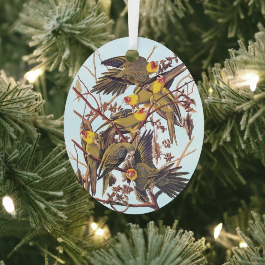 Audubon Carolina Parakeet Flock Ornament Aus Metall (InSitu)