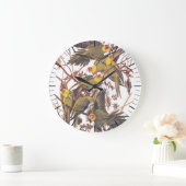 Audubon Carolina Parakeet Große Wanduhr (Zuhause)