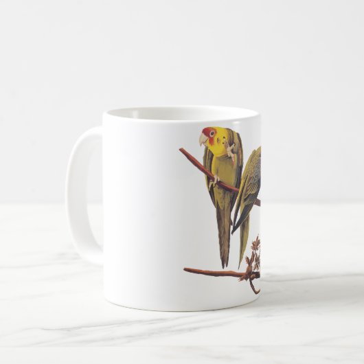 Audubon Carolina Parakeet Tasse (Vorderseite Links)