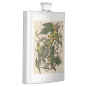 Audubon Carolina Parrot Bird Illustration Flachmann (Rechts)