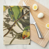 Audubon Carolina Parrot Bird Illustration Handtuch (Viertel Falte)