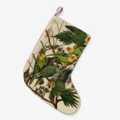 Audubon Carolina Parrot Bird Illustration Kleiner Weihnachtsstrumpf (Vorderansicht (hängend))