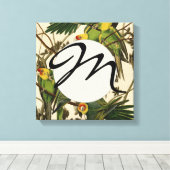 Audubon Carolina Parrot Bird Illustration Leinwanddruck (Insitu (Holzboden))