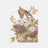 Audubon Carolina Turtle Dove Fleece Blanket (Vorderseite)