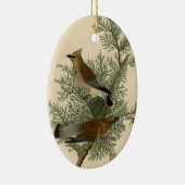 Audubon Cedar Waxwing Bird Keramik Ornament (Rechts)