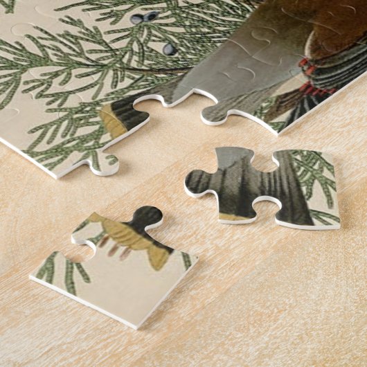 Audubon Cedar Waxwing Bird Puzzle (Seite)