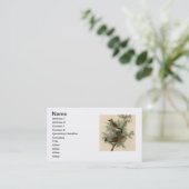 Audubon Cedar Waxwing Bird Visitenkarte (Stehend Vorderseite)