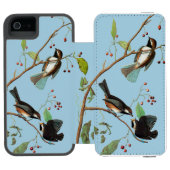 Audubon: Chickadee Incipio iPhone Geldbeutel-Hülle (Folio Geöffnet)
