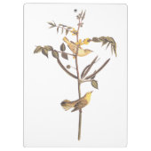 Audubon Children's Warbler Songbird Klemmbrett (Rückseite)
