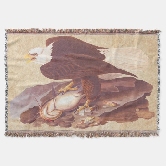 Audubon Classic Bald Eagle mit frischem Fisch Decke (Vorderseite)
