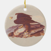 Audubon Classic Bald Eagle mit frischem Fisch Keramik Ornament (Hinten)