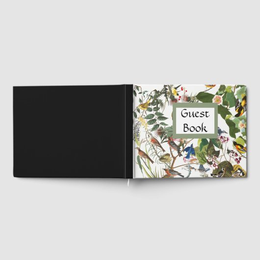Audubon Collage Birds Wildlife Blume Gästebuch (Voll)