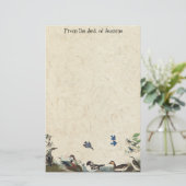 Audubon Collage des Briefpapier (Stehend Vorderseite)