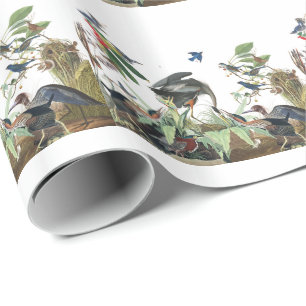 Audubon Collage Vögel Wildlife Geschenkpapier