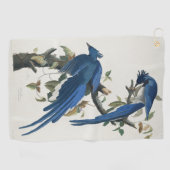 Audubon Columbia Jay Black Throated Magpie Jay Golfhandtuch (Horizontal)