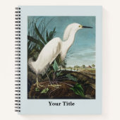 Audubon Crane Historische Tierwelt Zeichnend Notizblock (Vorderseite)