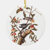 Audubon Downy Woodpecker Pair Keramikornament (Vorne)