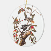 Audubon Downy Woodpecker Pair Keramikornament (Links)