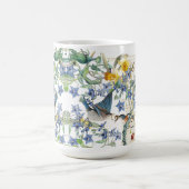 Audubon Drossel-Vogel-Narzissen-Blumen-Tasse Kaffeetasse (Mittel)