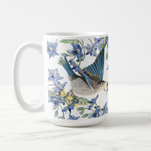 Audubon Drossel-Vogel-Narzissen-Blumen-Tasse Kaffeetasse