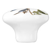 Audubon Drossel-Vogel-Tier-Tier-Griff Keramikknauf (Seitenansicht)