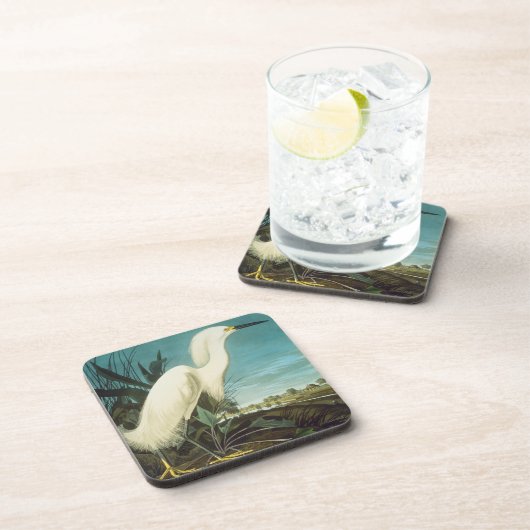 Audubon: Egret Getränkeuntersetzer (Rechte Seite)