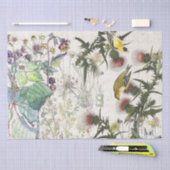 Audubon Fink-Vogel-Wildblumen-Seidenpapier Seidenpapier (Handwerk)