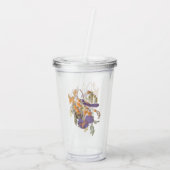 Audubon Florida Scrub Jay Bird auf Orange Tree Acryltrinkbecher (Rückseite)