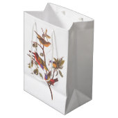 Audubon gemeißte Jagdvögel ist Wildpflanzenbaum Mittlere Geschenktüte (Vorderseite Schrägansicht)