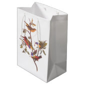 Audubon gemeißte Jagdvögel ist Wildpflanzenbaum Mittlere Geschenktüte (Rückseite Schrägansicht)