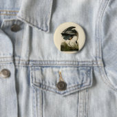Audubon Graureiher-Sumpfvogel Button (Beispiel)