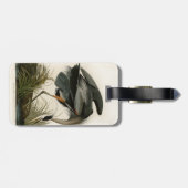 Audubon Graureiher-Sumpfvogel Gepäckanhänger (Rückseite horizontal)