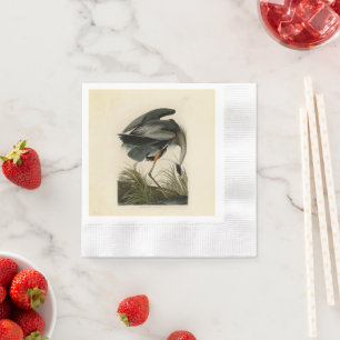 Audubon Graureiher-Sumpfvogel Serviette