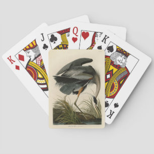 Audubon Graureiher-Sumpfvogel Spielkarten