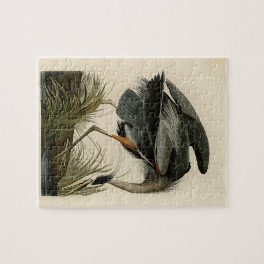 Audubon Great Blue Heron Birds Puzzle (Horizontal)