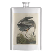 Audubon Great Blue Heron Marsh Bird Flachmann (Vorderseite)