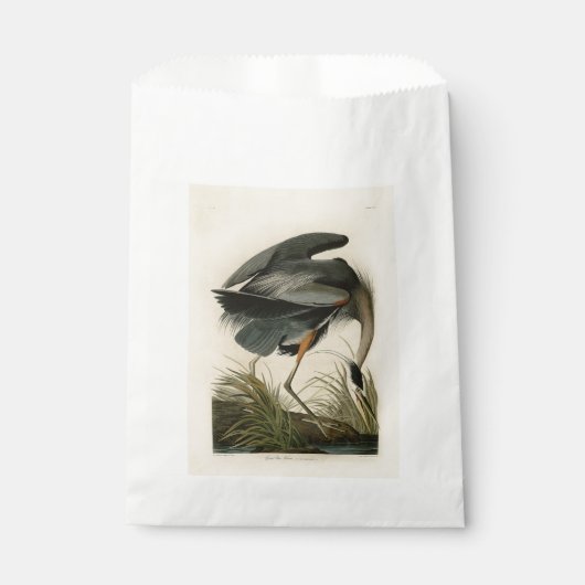 Audubon Great Blue Heron Marsh Bird Geschenktütchen (Vorderseite)