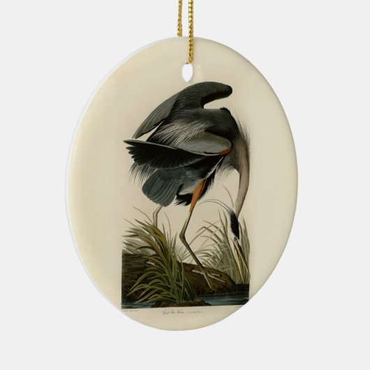 Audubon Great Blue Heron Marsh Bird Keramikornament (Rechts)