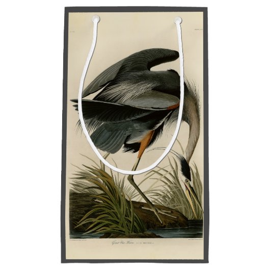 Audubon Great Blue Heron Marsh Bird Kleine Geschenktüte (Vorderseite)
